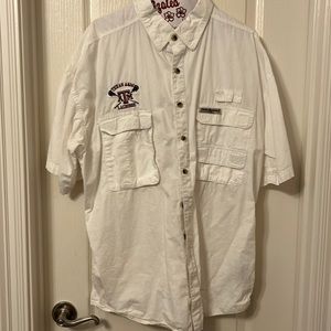 Men’s XL Texas A&M lacrosse button down fishing shirt